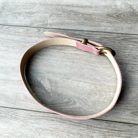 Willow Ridge Pink Suede Embossed Genuine Leather Belt main image 13